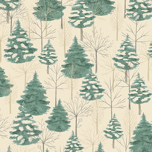 Winter Haven by Rachel Rossi Designs - Forest Symphony in Natural