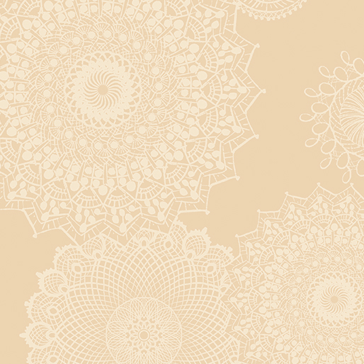 Winter Haven by Rachel Rossi Designs - Dancing Doilies in Natural 108"