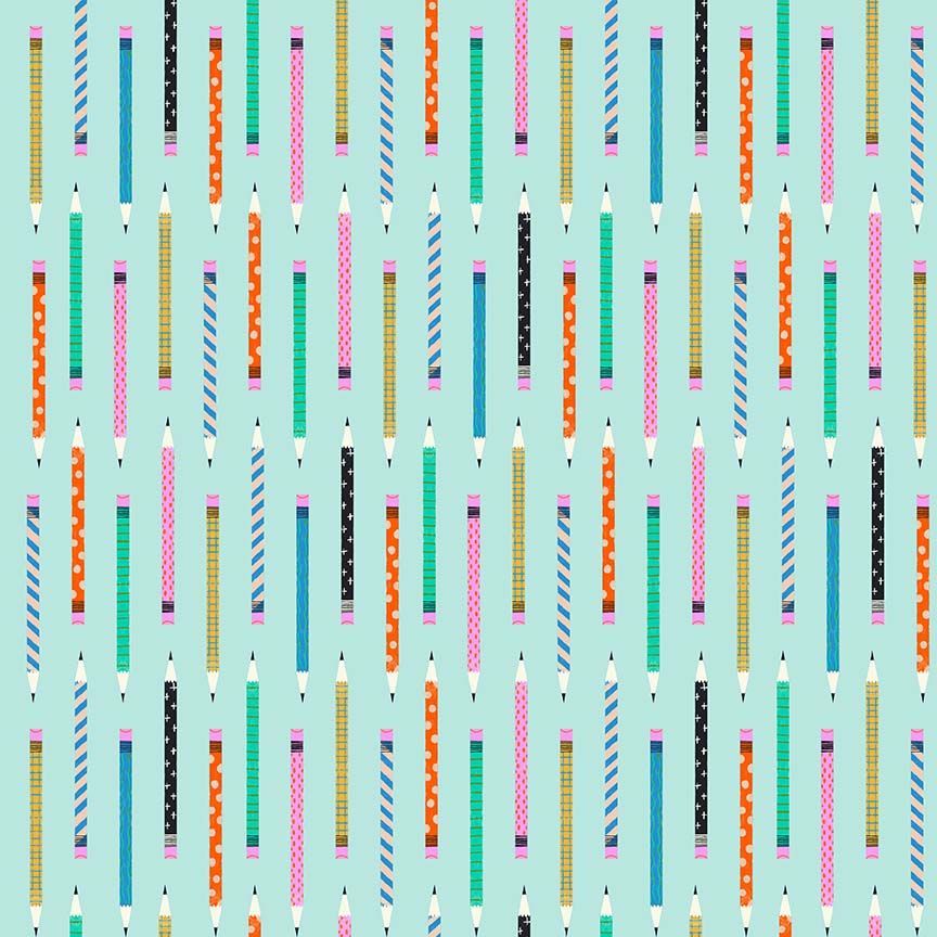 Hall Pass by Faye Guanipa - The Pencil Theif in Aqua