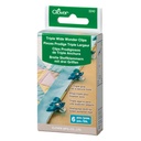 Triple Wide Wonder Clips by Clover - 6pc