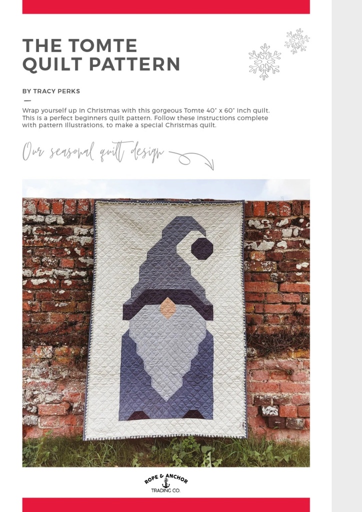 Tomte Quilt Pattern by Tracy Perks