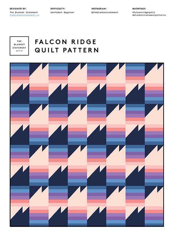 Falcon Ridge quilt Pattern by The Blanket Statement