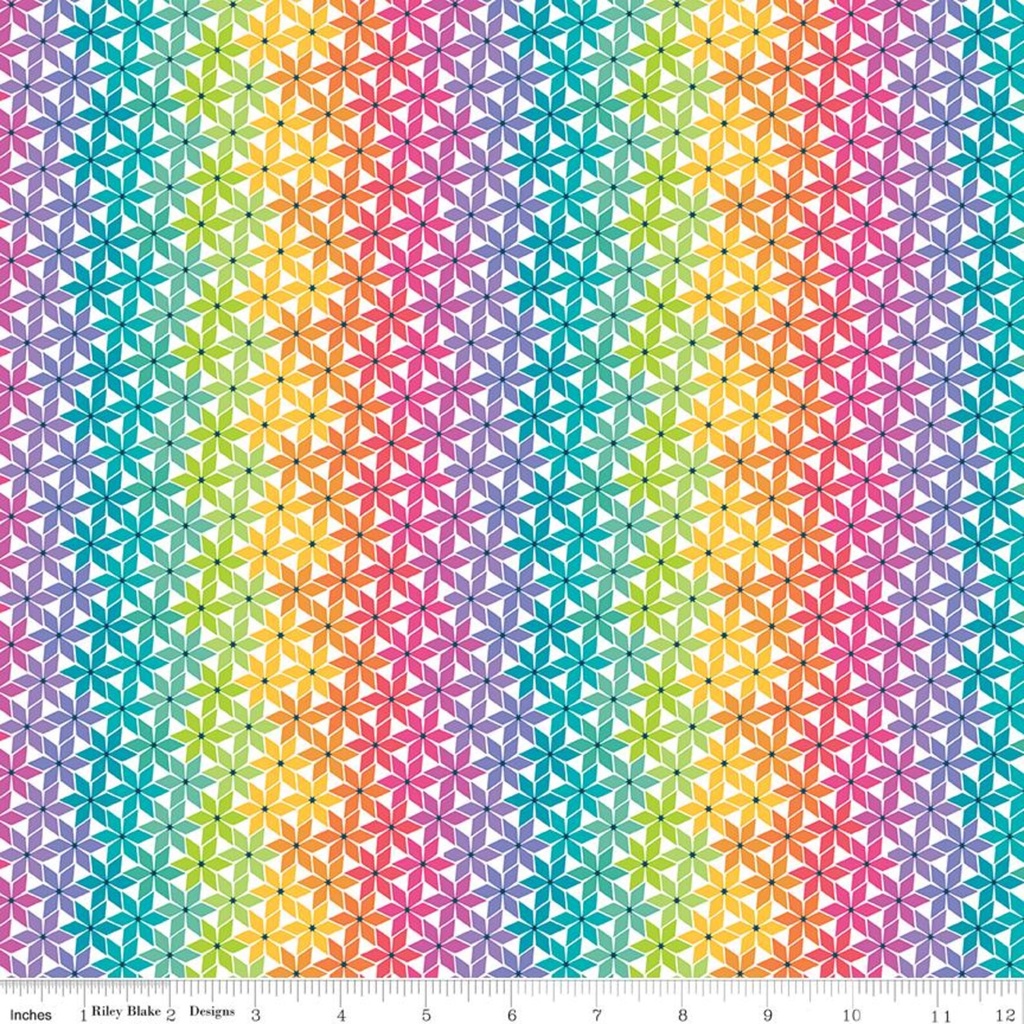 Chasing Rainbows by Leslie Ryan - Stellar Weave in Rainbow