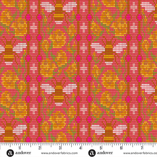 Jinny by Alison Glass - Beadwork in Cardinal
