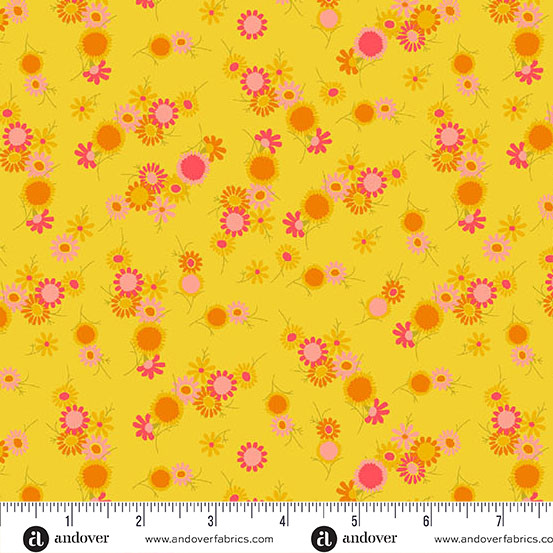 Jinny by Alison Glass - Daisy Chain in Sunshine