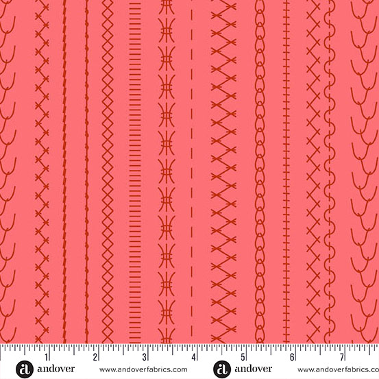 Jinny by Alison Glass - Crazed in Strawberry
