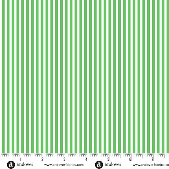 Simply Stripe by Andover Fabrics - Simply Stripe in Kelly