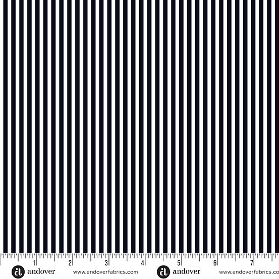 Simply Stripe by Andover Fabrics - Simply Stripe in Black