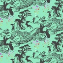 Prince Charming Deja Vu by Tula Pink - Turtle Bay in Sweet Mint