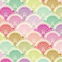 Prince Charming Deja Vu by Tula Pink - Snail Scallop in Sugar Rush