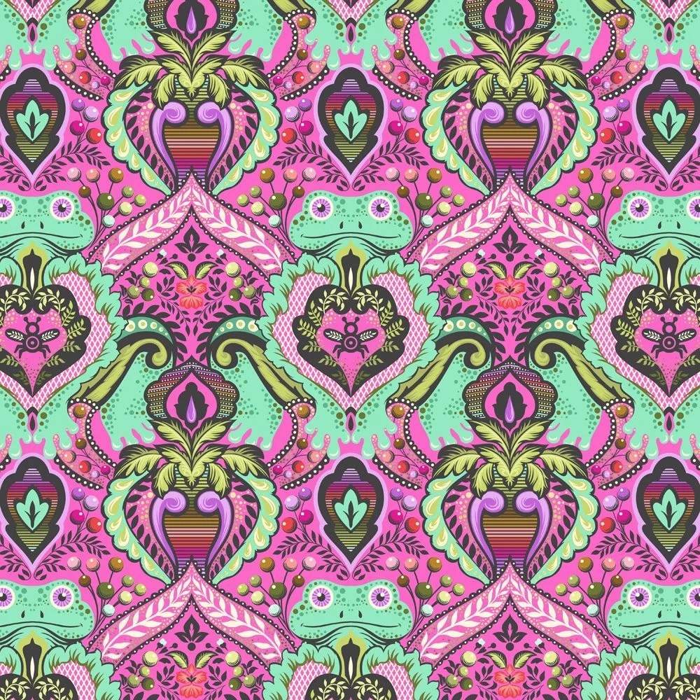 Prince Charming Deja Vu by Tula Pink - Frog Prince in Gumball 60" Minky