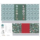 12 Days of Christmas by Ink & Arrow - Drawstring Gift Bag Panel 36"