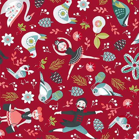 12 Days of Christmas by Ink & Arrow - Characters in Red