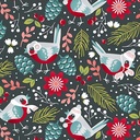 12 Days of Christmas by Ink & Arrow - Calling Birds in Hunter