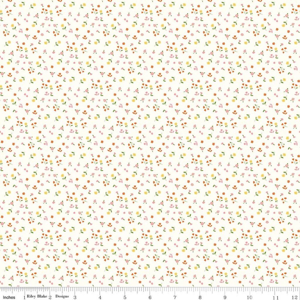 Cotton Nook by Minki Kim - Flowers in Vintage White