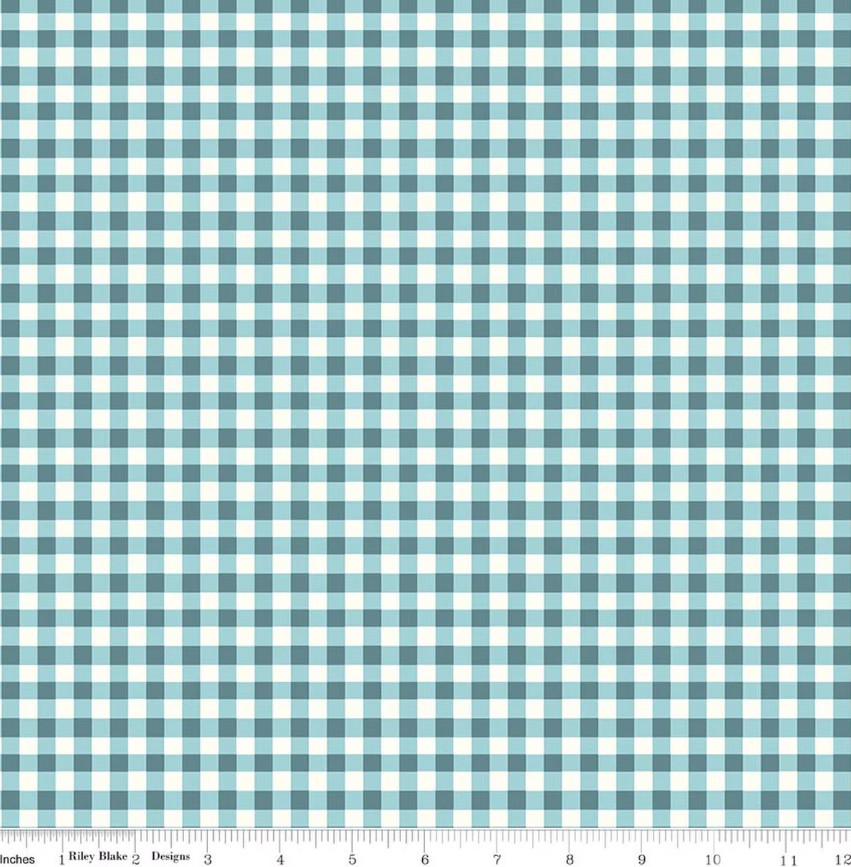 Cotton Nook by Minki Kim - Plaid in Blue