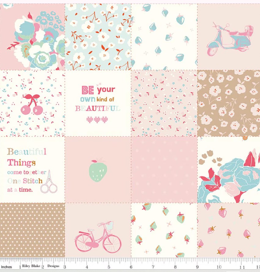 Cotton Nook by Minki Kim - Patchwork in Pink
