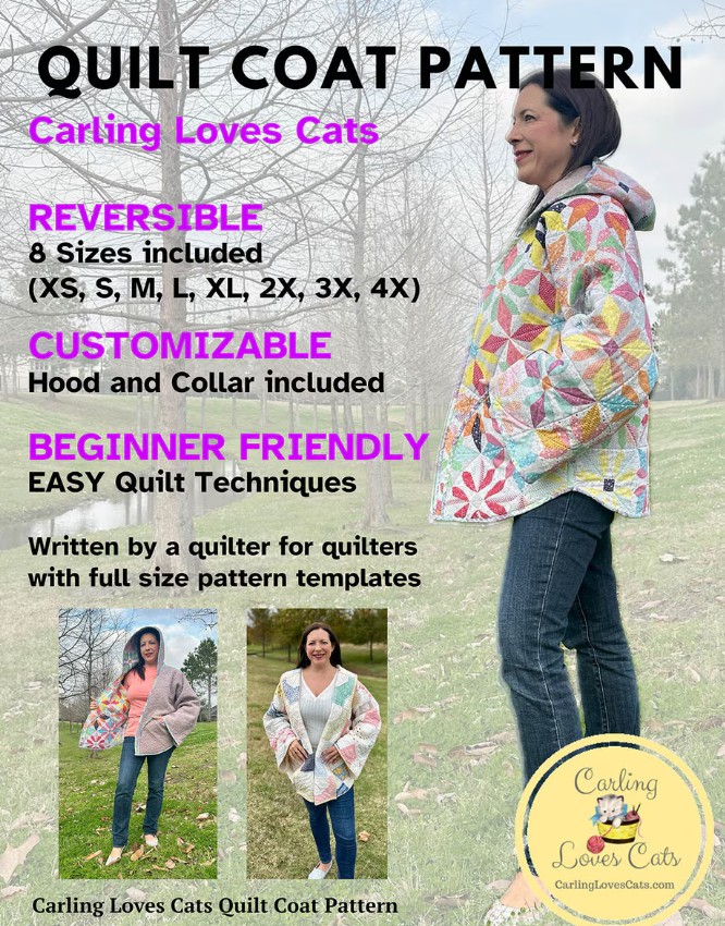 Quilt Coat by Carling Loves Cats