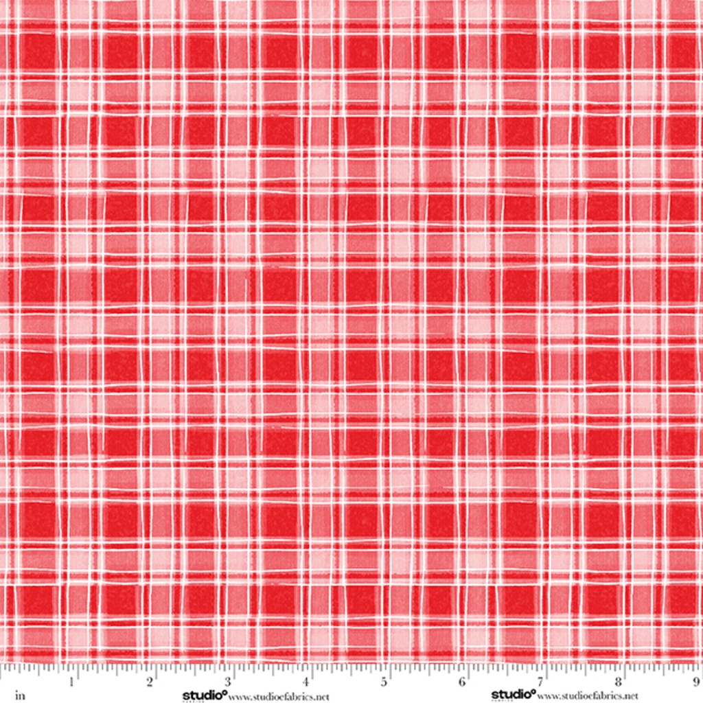 The Cool Club Flannel by Art By Bella - Plaid in Red