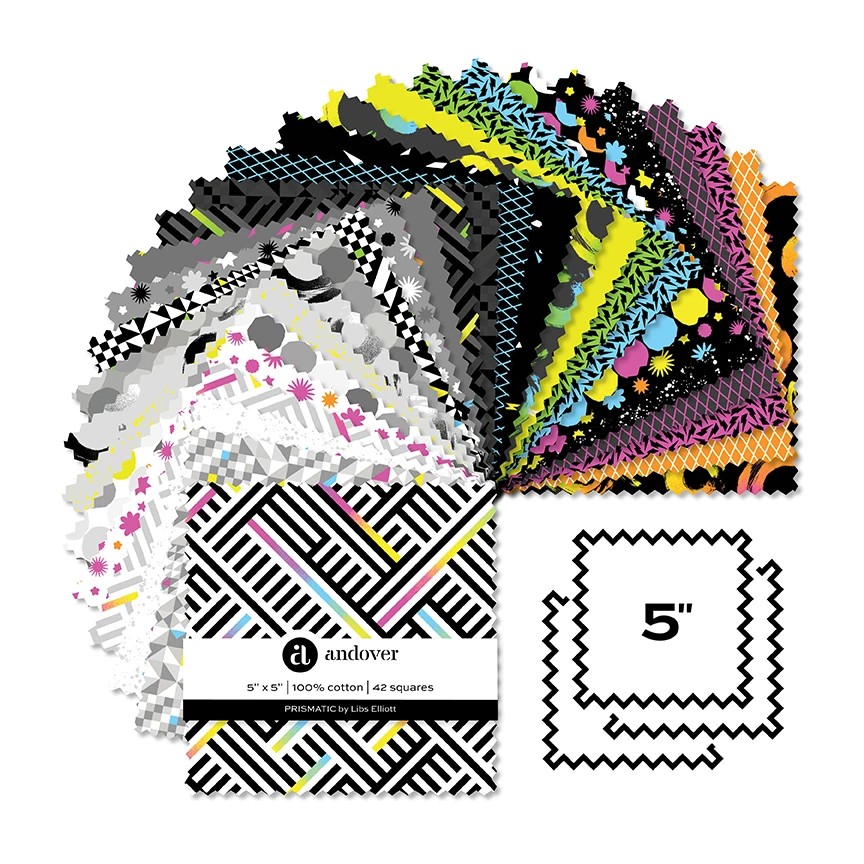 Prismatic by Libs Elliott - 5 Inch Squares