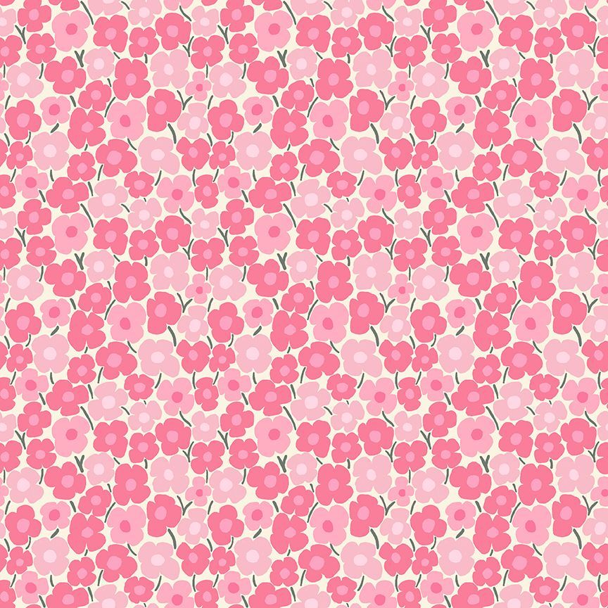 Pink Pony Club by Dear Stella - Flower Power in Cream