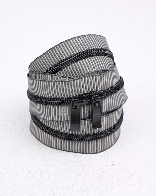 Renaissance Ribbons - 30" Handbag Zipper in Zebra
