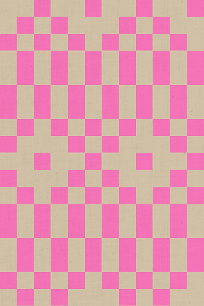 Lofi Linens by Rashida Coleman Hale - Bitmapped in Neon Pink