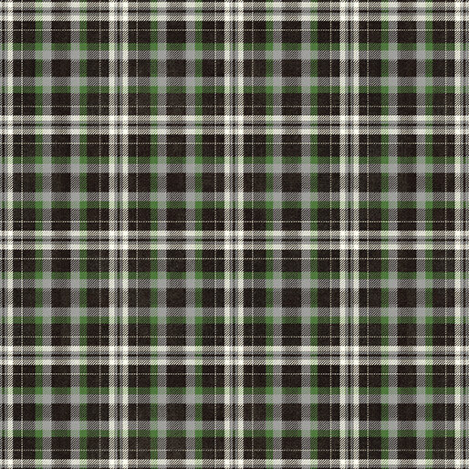 Touchdown by Skyline Studio - Touchdown Plaid in Black