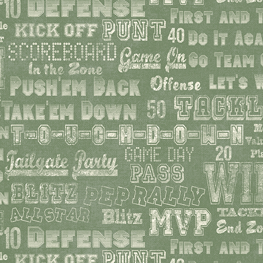 Touchdown by Skyline Studio - Cheer Em On in Medium Green