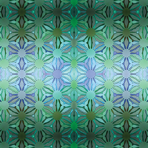 Incandescent by Paula Nadelstern - Daisy Chain in Turquoise