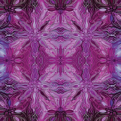 Incandescent by Paula Nadelstern - Reflections in Fuschia