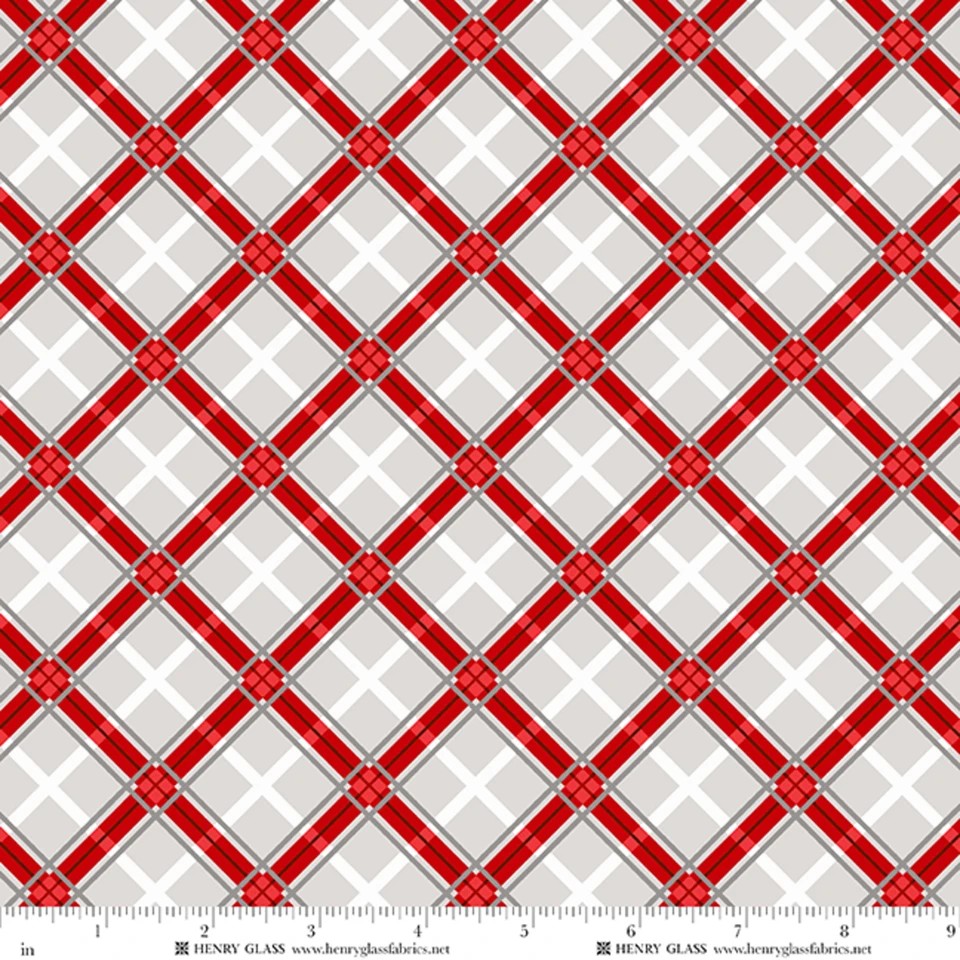 Tailgate Traditions by Jan Shade Beach - Bias Plaid in Gray