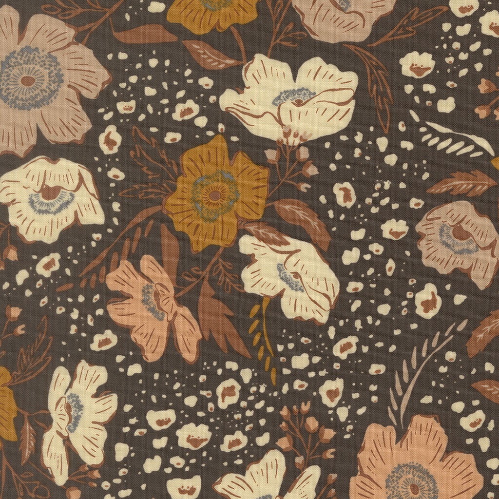 Wellspring by by Fancy That Design House - Flora Flourish in Charcoal