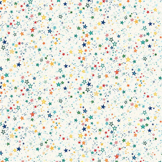 Orbit by Makower UK - Starlight in Cream