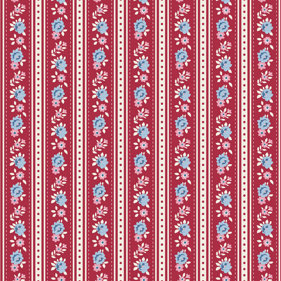 Village Life by Tilda Pre-Order - Agnes in Burgundy