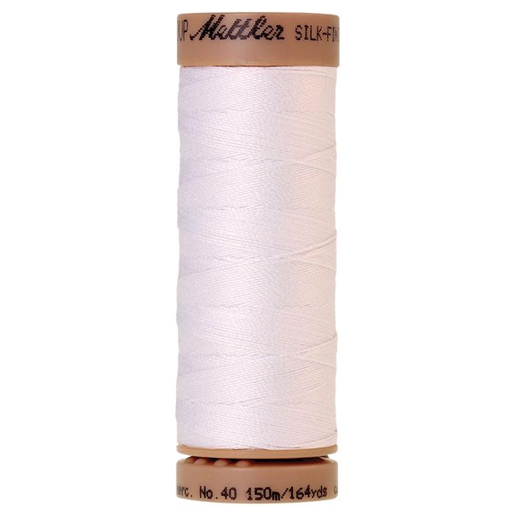 Mettler Silk Finish Cotton Thread - 40wt (164yd) White