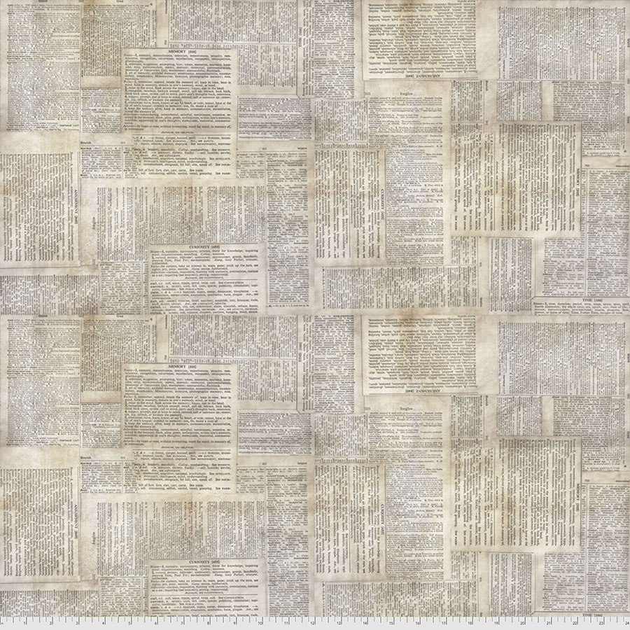 Eclectic Elements Foundations by Tim Holtz - Dictionary in Neutral