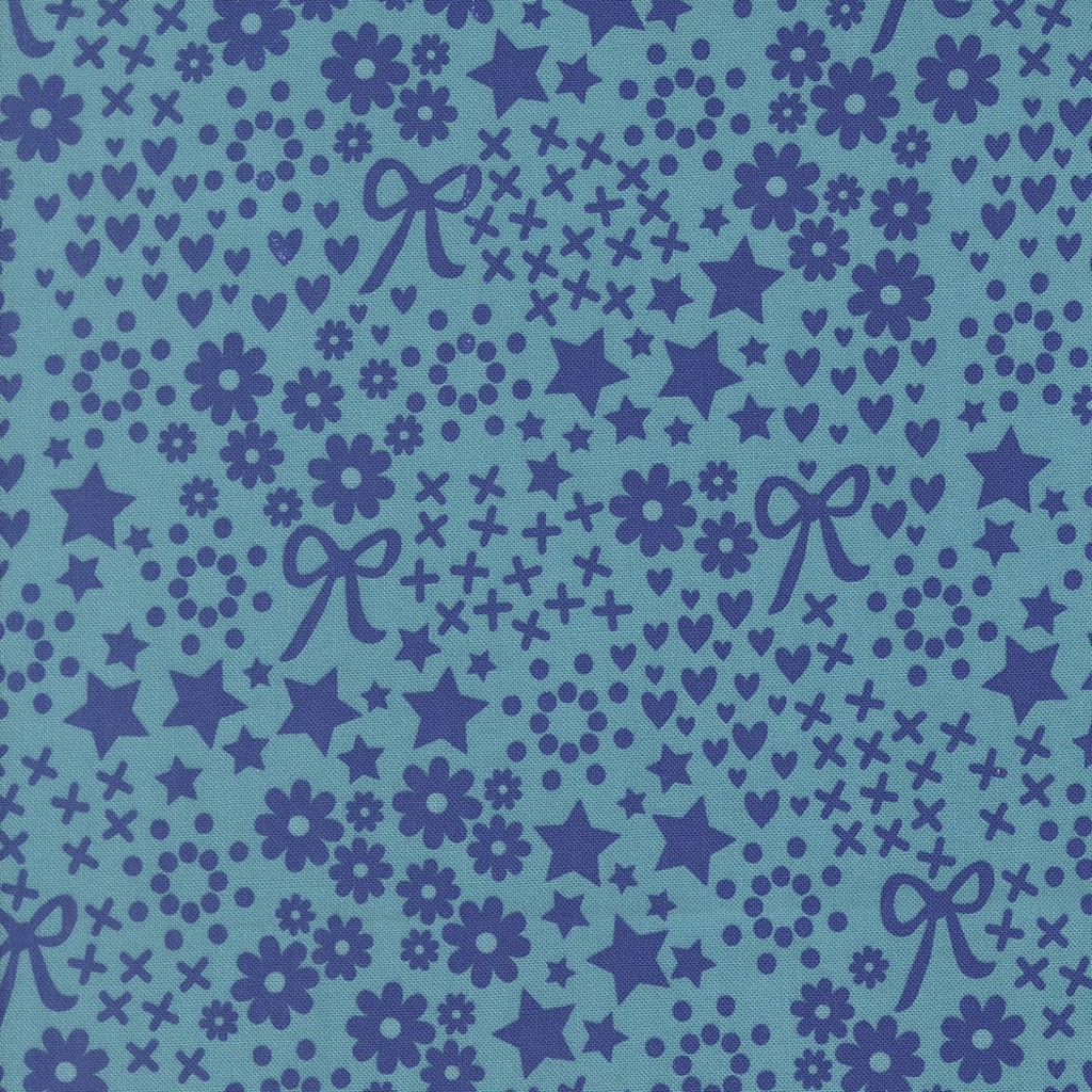 Makers Delight by Chrissy Lux - Doodles in Blue Chill