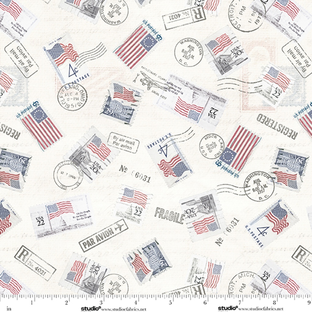 Stars & Stripes by Funny Girl - Postage Toss in Patriotic