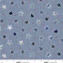Stars & Stripes by Funny Girl - Star Patches in Slate