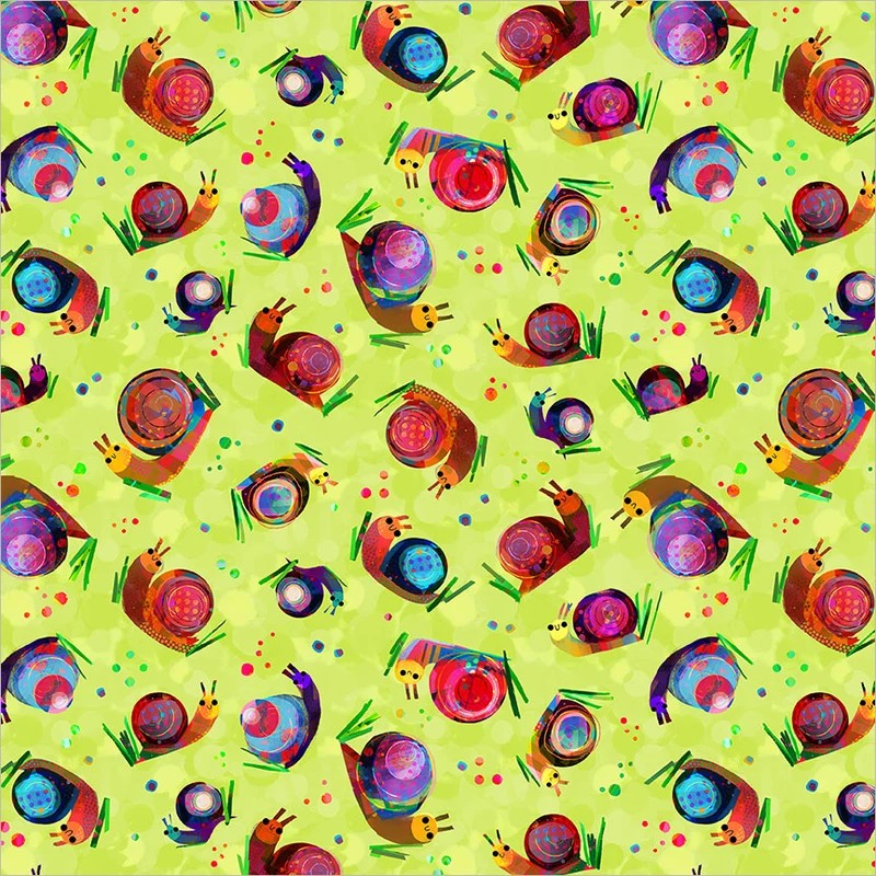 Animal Kingdom by Gareth Lucas - Garden Snails in Chartreuse