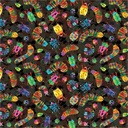 Animal Kingdom by Gareth Lucas - Insect Collection in Soft Black