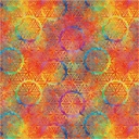 BeColorful by Jacqueline de Jonge - 108" Wideback Flower of Life in Orange Crush