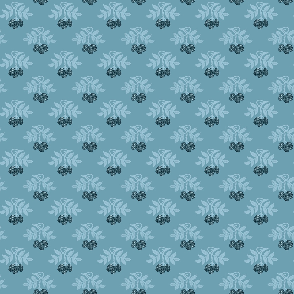 Bramble & Bloom by Katie O'Shea - Berries in Blue