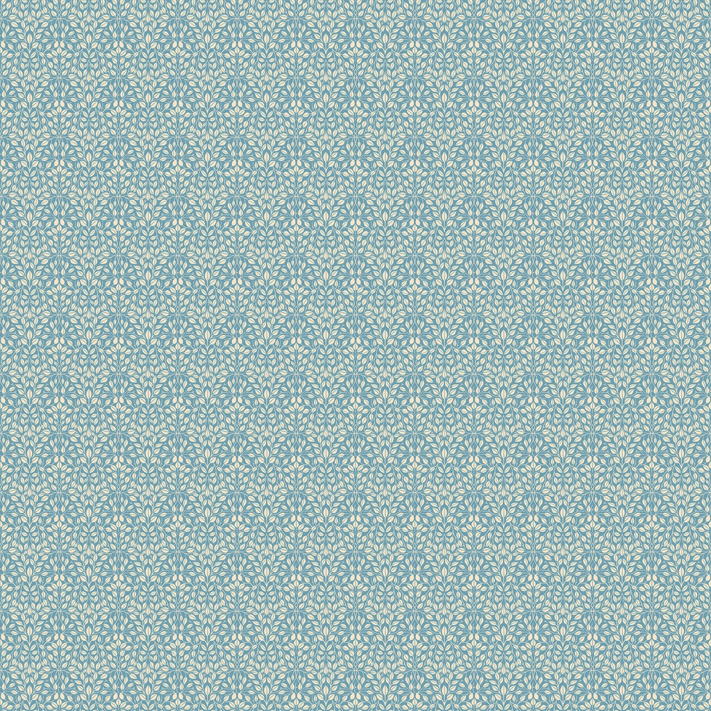Bramble & Bloom by Katie O'Shea - Leaves in Blue