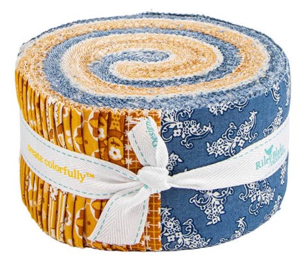 Denim & Daisy by Lori Holt - 2.5" Rolie Polie 40pc