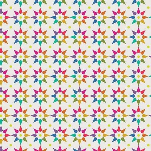 [A-9703-L] Art Theory by Alison Glass - Rainbow Star in Day