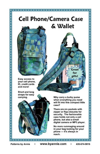 [PAT1018] Paper Pattern - Cell Phone Camera Case & Wallet Pattern from ByAnnie Bags