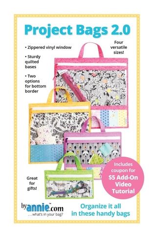 [PAT1006] Paper Pattern - Project Bags 2.0 from ByAnnie - Pattern for Project Bags