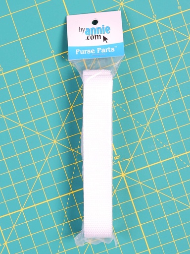 [SUP164-1-W-3yd] ByAnnie Polypro 1" Strapping - White (3yds)